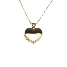 14k Heart Locket Necklace. Carry memories close with our 14k yellow gold heart locket that opens with a snap clasp to present two photos. Suspended from our signature 14k cable chain necklace, this beautiful heart locket can be engraved on the front for a personalized gift. We recommend 1 - 3 letters. Design your own engraving! Tap the button above to explore your own unique engraving options. Material: 14k Solid Gold. Dimensions: 20mm x 15mm Chain: 14k Cable Chain 14k Gold Heart Pendant Locket For Anniversary, Elegant Heart-shaped Yellow Gold Locket Necklace, Elegant Yellow Gold Heart Necklace Keepsake, Elegant Heart Necklace For Keepsake, Elegant Yellow Gold Heart Necklace For Keepsake, 14k Gold Heart Locket Jewelry, 14k Gold Heart-shaped Locket, Heart Shaped 14k Yellow Gold Locket Necklace, Heart-shaped 14k Yellow Gold Locket Necklace