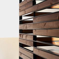 the blinds are made from wood and metal