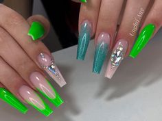 Body Mods, Green Nails, Nail Art Designs, Nail Designs, Art Design, Nail Art, Nails, Green, Beauty