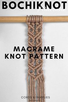 Ready to make your macrame stand out? The HEART Chain Knot adds a touch of elegance to any design. With our straightforward tutorial, you'll quickly learn this beautiful pattern, perfect for any skill level. Start your masterpiece now!

Shop Macrame cord and supplies: www.bochiknot.com Macrame Stand, Macrame Crafts, Macrame Designs