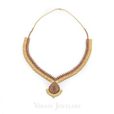 This is a gorgeous multi-stone 22k gold Kasu Mala drop necklace and earring set. Each coin features an engraved flower design, accented by ruby and emerald stones. The Kasu Mala necklace is complemented by matching earrings, with a total gold weight of 91.3 grams. This multi-stone jewelry set is perfect for formal occasions. Gold Kasu Mala, Kasu Mala, Gold For Women, Engraved Flower, Gold Bead Necklace, Ruby Emerald, Necklace And Earrings Set, Mala Necklace, Emerald Stone