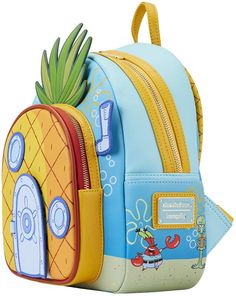 Mini Backpack Disney Up, Spongebob Shorts To Buy, Loungefly Spongebob, Spongebob Backpack, Spongebob Stuff, Spongebob House, Pineapple House, Loungefly Mini Backpack