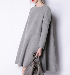 Women Wool Coat, Wool Cape Coat, Wool Coat Women, Summer Linen Dresses, Long Wool Coat, Womens Fall Dress, Cotton Dress Summer, Woolen Coat, Cashmere Coat