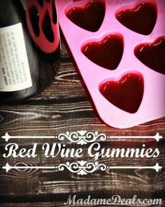 red wine gummies are in the shape of hearts