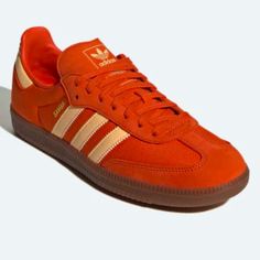 Send Offers. I May Accept. Brand New Never Worn Or Tried On 100% Authentic Straight From Adidas Fast Shipping Sambas Colorful, Orange Shoes, Adidas White, Shoes Adidas, Adidas Samba, White Adidas, Fit Inspo, Shoe Game, Fitness Inspo