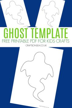 the printable ghost template for kids to make