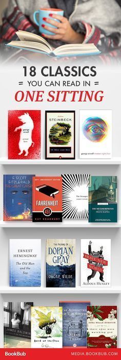 18 classic books to read in one sitting. Reading Classics, Classic Books To Read, Classics To Read, Sherlock Poster, Books And Tea, Fahrenheit 451