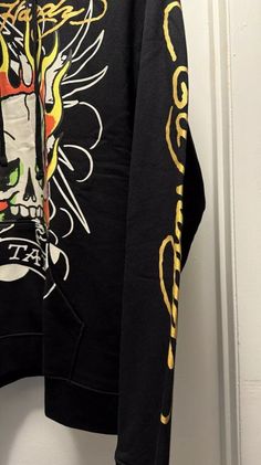 Ed Hardy Skull Black sweatshirt/hoodie XXL  | eBay Ed Hardy Hoodie Outfit, Ed Hardy Clothing, Ed Hardy Hoodie, Ed Hardy Tshirt, Ed Hardy Cropped Hoodie, Skull Logo, Hoodie Xxl, Ed Hardy, Black Sweatshirt