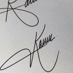 the signatures of two people who have signed for each other