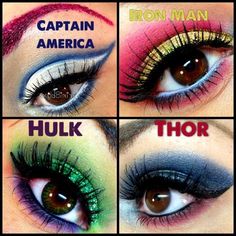 Avengers Makeup, Disney Makeup, Smink Inspiration, Makijaż Smokey Eye, Crazy Makeup, Halloween Make Up, Fantasy Makeup, Costume Makeup