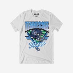 Tennessee Titans Triangle Vintage T-Shirt FOCO S - FOCO.com Cheap Collegiate Sublimation Design In Team Colors, University Shirt Design, Basketball Tshirt, School Designs, School Spirit Wear, Shirt Inspiration, University Shirt, Logo Display, School Style