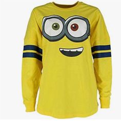 Despicable Me Jersey Size L Nwot See Photos For Details, As They Are Part Of The Description! Questions? Leave A Comment Below! C10 Fun Yellow Tops For Fall, Fun Yellow Fall Tops, Yellow Long Sleeve Top With Character Print, Minion Shoes, Minion Face, Team Costumes, Universal Shirts, Shoe Makeover, Disney Toms