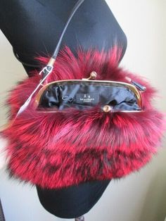 Fur Bag, Fabulous Furs, Pistachio Green, California Poppy, Silver Fox, Real Fur, Fur Fashion, Fox Fur, Burnt Orange