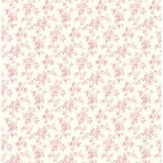 a white and pink wallpaper with flowers on it