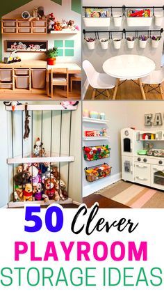 the top 50 clever playroom storage ideas