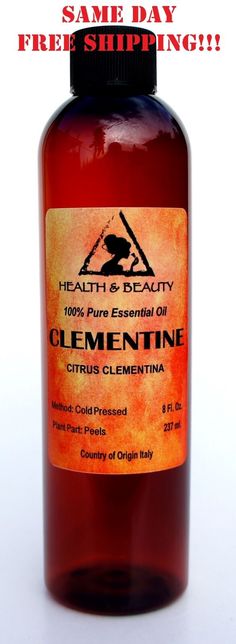 Clementine Essential Oil Aromatherapy 100% Pure Botanical Name: Citrus Clementina Plant Part: Fruit Peel Extraction Method: Cold Pressed Origin: Italy Package/Form:  0.6 oz - 2.2 oz: Amber Glass Bottle w/ Euro Dropper or Phenolic Cap 4 oz - 16 oz: Amber Plastic Bottle. Blends well with: Clementine blends easily with other essential oils, particularly those from the citrus and floral families. Aromatic Scent: Clementine Oil has a fresh, crisp Citrus Smell, Essential Oil Shelf, Citrus Sinensis, Fruit Peel, Pumpkin Seed Oil, Patchouli Essential Oil, Lemongrass Essential Oil, Amber Glass Bottles, Parts Of A Plant