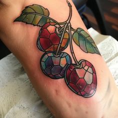 Intricate Cherry Tattoo Sketches Pinup Style Tattoo, Artist Tattoos For Women, Dessert Tattoo, Cherry Tattoo, Stained Glass Tattoo, Cherry Tattoos, Kawaii Tattoo, The Blueprint, Nature Tattoos