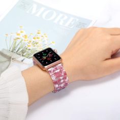 Apple Watch band rose gold pink Resin Strap iwatch women bracelet 6 5 – www.Nuroco.com Pink Bracelet Strap Apple Watch Band, Pink Rectangular Apple Watch Band With Bracelet Strap, Pink Rectangular Bracelet Strap Apple Watch Band, Pink Rectangular Watch Band With Bracelet Strap, Trendy Pink Rectangular Apple Watch Band, Trendy Rectangular Pink Watch Band, Trendy Pink Rectangular Watch Bands, Trendy Pink Bracelet Strap Apple Watch Band, Pink Apple Watch Band With Bracelet Strap