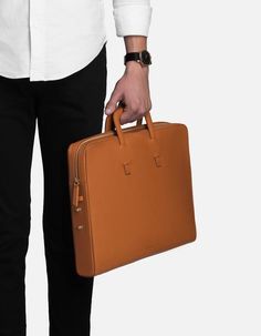 Slim Briefcase - Tobacco | Men's Leather Bags | Miansai Mens Bag, Vintage Briefcase, Leather Messenger Bag Men, Mens Bags Fashion, Leather Bag Pattern, Leather Briefcase Men, Diy Leather Bag, Leather Travel Bag, Leather Laptop Bag