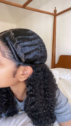 Mixed Curly Hair, Black Curly, Curly Hair Styles Easy, Natural Curls Hairstyles, Hairdos For Curly Hair, Peinados Fáciles Para Cabello Corto, Natural Hair Styles Easy