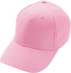 Pink Baseball Cap, No Logo Pink Curved Bill Hat For Baseball Season, Pink Cotton Sports Hat, Pink Fitted Hat With Curved Brim, Pink Baseball Cap For Baseball Season, Pink Cotton Hat With Curved Bill, Pink Cotton Curved Bill Hat, Pink Sports Hat With Curved Bill, Pink Casual Snapback Hat For Baseball Season, Pink Casual Baseball Cap For Sports