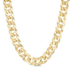 Make a bold statement with this stylish curb chain necklace. Solid 10K gold Chain features 12.2mm wide curb links 22.0-inch necklace; lobster claw clasp Formal Cuban Link Necklace With Chunky Chain, Formal Cuban Link Chain Necklace With Chunky Chain, Gold Modern Cuban Link Necklace With Curb Chain, Modern Gold Cuban Link Curb Chain Necklace, 14k Gold Cuban Link Chain Necklace, Yellow Gold Cuban Link Chain Necklace With Chunky Chain, Yellow Gold Cuban Link Chunky Chain Necklace, Modern Cuban Link Chain Necklace With Curb Chain, Cuban Link Gold Chain Necklace