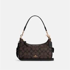 Brand New With Tags. Coach Pochette Bag, Brown Bags With Branded Hardware For Evening, Evening Brown Shoulder Bag With Branded Hardware, Brown Evening Shoulder Bag With Branded Hardware, Brown Clutch Shoulder Bag With Branded Hardware, Coach Brown Evening Shoulder Bag, Chic Brown Coach Shoulder Bag, Coach Black Crossbody Bag, Coach Bags Handbags