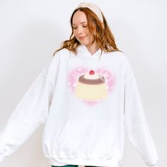 ♡ More Kawaii Fashion: https://www.etsy.com/shop/RainieshopDesign?section_id=45222503 🍒 ⋆ ˚｡⋆୨୧˚  PRODUCT DETAILS  ˚୨୧⋆｡˚ ⋆ 🍒 ♡ Gildan Unisex Heavy Blend™ Hooded Sweatshirt ♡ 50% cotton, 50% polyester (fiber content may vary for different colors) ♡ Medium-heavy fabric (8.0 oz/yd² (271 g/m ♡ Classic fit ♡ Tear-away label ♡ Runs true to size 🍒 ⋆ ˚｡⋆୨୧˚  SIZING  ˚୨୧⋆｡˚ ⋆ 🍒 ▸ Model specs: 🤍 White, Ash, Light Pink and Light Blue: Model is a regular size S (5'4" 120lbs) and is wearing size XL hoo Kawaii Hooded Sweatshirt With Cartoon Print, Kawaii Hoodie Sweatshirt With Drawstring, Kawaii Streetwear Hoodie, Kawaii Long Sleeve Hoodie With Cartoon Print, Kawaii Anime Print Hooded Sweatshirt, Kawaii Long Sleeve Hoodie With Drawstring, Kawaii White Hoodie Sweatshirt, White Kawaii Hoodie With Drawstring, White Kawaii Hoodie With Cartoon Print