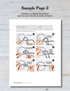 the instructions for how to make an ornament