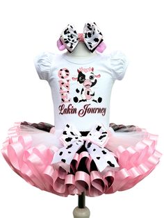 I offer you a beautiful outfit. NOTES FOR THE SELLER -Number for personalizing the top. -Name to personalize the vertex. -Need by date. Sleeve for the top - short, long. TOP. The top of it is 100% cotton. Size 3-24 months it is a bodysuit, 2T-10T it is a shirt. (Since it is more handmade always remember the shirt needs to be washed inside out, hand washed and air dried). SKIRT - made of soft tulle, edged at the bottom with a ribbon and decorated with a bow. Tutu is planted on an elastic that all Fun White Sets For Birthday, Fun White Birthday Sets, Fun White Birthday Set, Fun White Birthday Party Sets, Cow Theme Birthday, Cow Birthday, Barnyard Birthday, Farm Birthday, Birthday Tutu