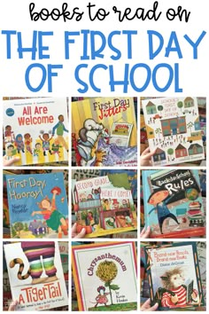 books to read on the first day of school are great for pre - k students