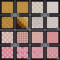 the different patterns and colors of fabric are shown in this page, which shows how to choose