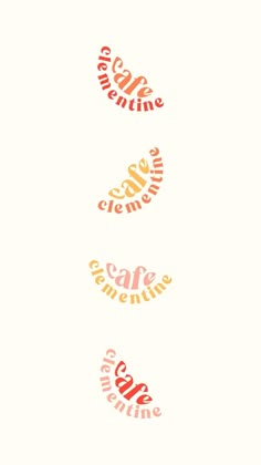 some type of lettering that is on the wall in front of a white background with orange and