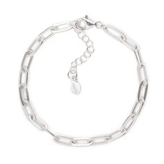 This modern chain-link bracelet has a flash of timeless glamour. Perfect for layering with other bracelets or worn alone. Sterling Silver Link chain, width 3mm Hypoallergenic, lead and nickel free Chain Length: 6-7.5in (15-18cm) Handcrafted in NYC #B090 Timeless Silver Tarnish-resistant Chain Bracelet, Silver Tarnish-resistant Bangle Chain Bracelet, Delicate Silver Tarnish-resistant Chain Bracelet, Modern Silver Tarnish-resistant Chain Bracelet, Silver Tarnish-resistant Chain Bangle, Timeless Glamour, Silver Link Chain, Silver Link Bracelet, Link Chain Bracelet