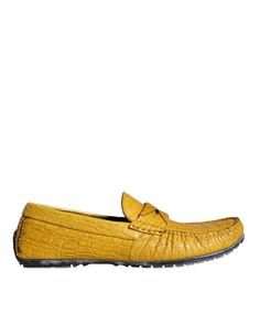 Dolce & Gabbana  Men's Crocodile Embossed Leather Loafers1 High Heel Stiefel, Flat Loafers, Shoes Model, Contour Kit, Mens Designer Shoes, Messenger Bag Backpack, Loafers Shoes, Colour Yellow, Boot Pumps