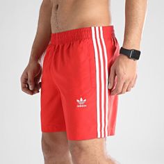 They Are New With Tags With No Marks Adidas Three Stripes Shorts For Summer, Adidas Three Stripes Summer Shorts, Adidas Red Casual Bottoms, Red Casual Adidas Bottoms, Adidas Red Shorts For Summer, Red Adidas Shorts For Summer, Adidas Red Summer Shorts, Adidas Sporty Red Bottoms, White Shorts With Three Stripes For Spring