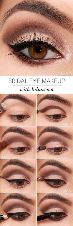 สอนคัดเบ้าตา Machiaj Smokey Eyes, Basic Eye Makeup, Make Up Mata, Eyeshadow Tutorial For Beginners, Bentuk Alis, Makeup Tip, Simple Eyeshadow