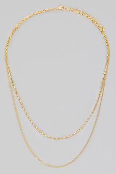 Gold mixed dainty chain layered necklace. Dainty Multi-strand Chain Necklace For Layering, Dainty Multi-strand Chain Necklace With Delicate Chain, Minimalist Multi-strand Layered Chain Necklace, Delicate Double Chain Layered Necklace, Minimalist Layered Multi-strand Chain Necklace, Delicate Double Strand Layered Necklace With Adjustable Chain, Dainty Multi-strand Gold Chain Necklace, Chic Multi-strand Layered Necklace With Double Chain, Chic Multi-strand Layered Necklace With Delicate Chain