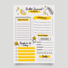 Alfabet Font, Journal Elements, Bullet Journal Planner, Bullet Planner, Routine Planner, Planner Stationery, Planner Scrapbook