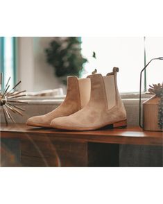 Chelsea Sand by Cinco Studio - Cinco Studio Classic Fitted Suede Chelsea Boots, Casual Cushioned Slip-on Chelsea Boots, Suede Chelsea Boots With Leather Sole Medium Width, Leather Slip-on Chelsea Boots With Goodyear Welt, Suade Chelsea Boots, Best Chelsea Boots, Sand Boots, Botas Chelsea, Studio Color