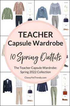 Bright Spring Capsule Wardrobe 2023, Spring Work Outfits For Women 2023, Early Spring Outfits 2023, Teacher Capsule Wardrobe Spring, Spring Business Casual Outfits 2023, Spring Teacher Outfits 2024, Spring 2023 Capsule Wardrobe, Spring 2023 Capsule, 2023 Spring Outfits