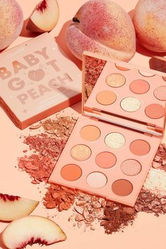 Peach Makeup, Peach Eyeshadow, Eyeshadow For Blue Eyes, Peach Wallpaper, Colourpop Cosmetics, Orange Aesthetic, Pink Eyeshadow, Peach Fuzz