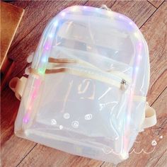 This bang is LIT Transparent Backpack, قلادات متدلية, Cute Mini Backpacks, Jelly Bag, Mini Mochila, Cute School Supplies, Backpack School, School Backpack