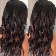 Mocha Espresso Hair Color, Fall Balayage Brunette Dark, Rose Highlights, Chocolate Balayage, Highlights Brunette, Fall Highlights, Hair Color And Cut