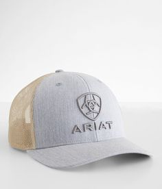 Ariat SB Trucker Hat - Khaki/Grey , Men's Grey Embroidered logo snapback hat One size fits most. 60% Polyester, 40% Cotton. Apparel & Accessories > Clothing Accessories > Hats Gray Trucker Hat With Embroidered Logo, Gray Curved Bill Hat With Embroidered Logo, Gray Hat With Embroidered Logo And Curved Bill, Gray Trucker Hat With Embroidered Logo And Flat Bill, Gray Hat With Embroidered Logo And Curved Brim, Gray Curved Brim Hat With Embroidered Logo, Gray Cap With Embroidered Logo, Gray Snapback Baseball Cap With Embroidered Logo, Gray Snapback Cap With Embroidered Logo