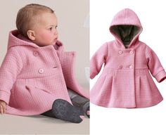 Welcome to my shop Toddler Kids Baby Girls Winter Warm Trench Coat Hooded Outerwear Jacket Clothes High quality and Brand new 100% Main Color:  AS The Picture New in Fashion Material: 100% Cotton Attention plz: If your kid is chubby, we recomend choosing a larger size, thanks. Please kindly refer to your kids actual height and the size chart before buying/bidding. Thanks. Package Contents:1*coat(NO Accessories Included)   There is 2-3% difference according to manual measurement. please check the Cute Fall Outerwear With Buttons, Cute Winter Outerwear With Adjustable Hood, Cute Winter Hooded Jacket With Adjustable Hood, Cute Winter Hooded Jacket, Cute Winter Outerwear With Buttons, Cute Spring Outerwear With Buttons, Cute Pink Hooded Jacket For Fall, Cute Cotton Outerwear With Buttons, Cute Cotton Outerwear With Button Closure