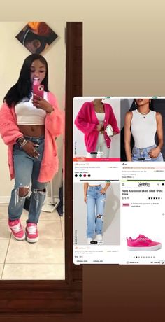 Cute Girly Outfits Black Women School, Cute Outfits Off Shein, Street Wear Shein Outfits, Shein Sweater Outfit, Shein Outfits For Black Women, Women Shein Outfit Ideas, Shein Fly Girl Outfits