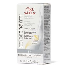 Wella Color Charm Permanent Liquid Hair Color Color Charm'sLiquifuse technology saturates, penetrates and fuses with the hair to deliver vibrant color that is exceptionally fade resistant. Here's how it works: Saturates: Color coupler molecules combine with color activator to form a gel. You can put it exactly where you want and it will stay there, saturating every strand of hair as you apply. Penetrates: The gel penetrates the hair shaft to deliver vibrant color molecules. Fuses: The color fuse White Hair Toner, Toner For Blonde Hair, Silver White Hair, Wella Color Charm, Color Formulas, Liquid Hair, Hair Toner, Hair Fixing, Wella Color