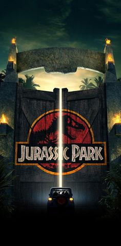 an advertisement for the upcoming movie, jurassic park