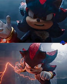 sonic the hedgehog and shadow the hedgehog from sonic the hedgehog are both animated